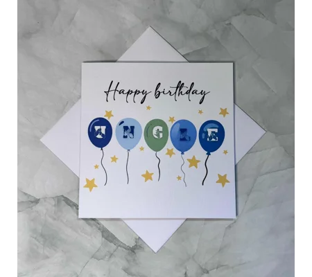 BSL Birthday Card: British Sign Language Fingerspelling, Deaf Awareness