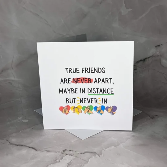 BSL True Friends Card: Deaf Culture Awareness