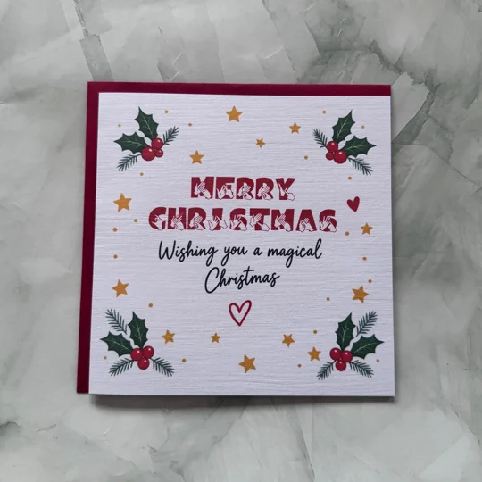 BSL Christmas Card, Deaf Christmas, Sign Language Card, BSL Card, Deaf Gift, BSL Gift, Merry Christm