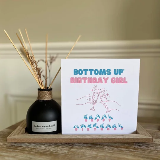 BSL Birthday Card: Fingerspelling, Deaf Awareness
