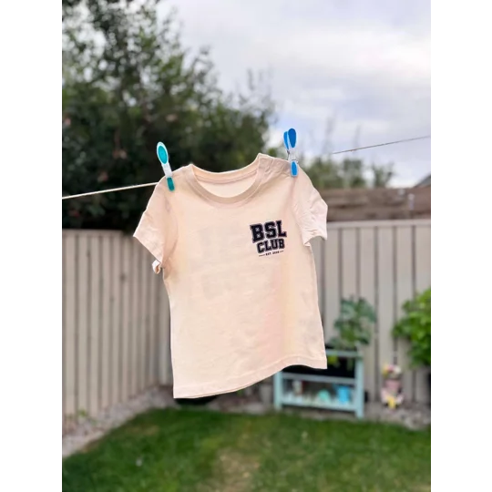 BSL Club Kids T-Shirt, Children’s BSL Clothing, Deaf Awareness Kids Tee, Matching Family Shirts, Br