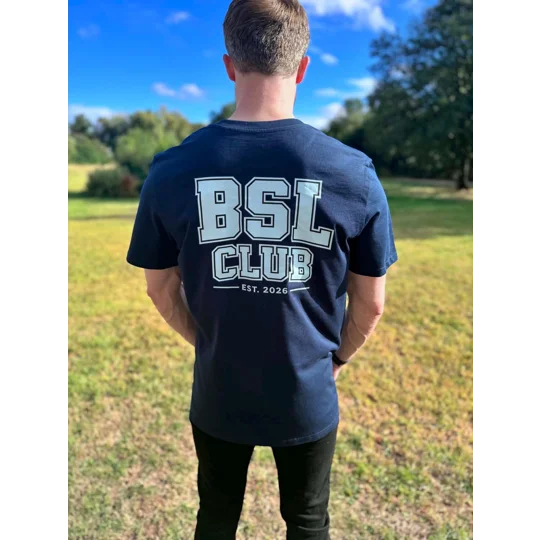 BSL Club Adult Unisex T-Shirt, British Sign Language Clothing, Deaf Community Shirt, Matching Family