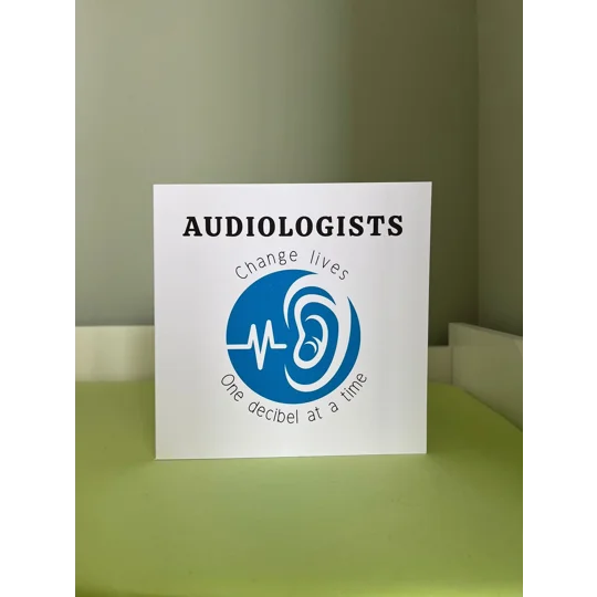 Audiologist Thank You Card: Inclusive Deaf Awareness Design