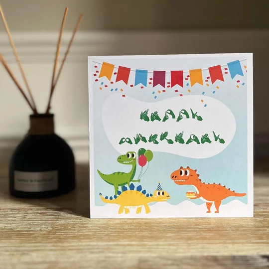 BSL 'Happy Birthday' Card: British Sign Language Fingerspelling
