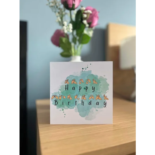 BSL Birthday Card Multipack: Fingerspelling British Sign Language