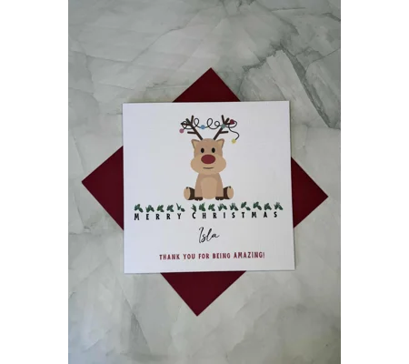 BSL Christmas Card: British Sign Language Fingerspelling, Inclusive Xmas Card