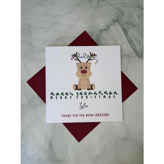 BSL Christmas Card: British Sign Language Fingerspelling, Inclusive Xmas Card