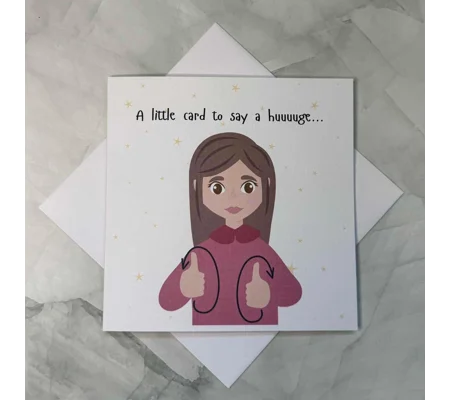 BSL Well Done Card: British Sign Language Congratulations