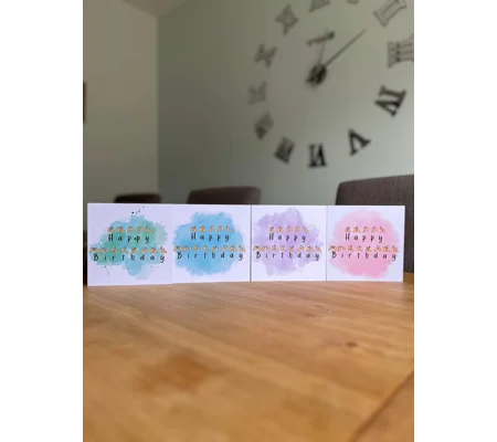 BSL Birthday Card Multipack: Fingerspelling British Sign Language