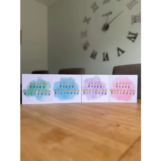 BSL Birthday Card Multipack: Fingerspelling British Sign Language
