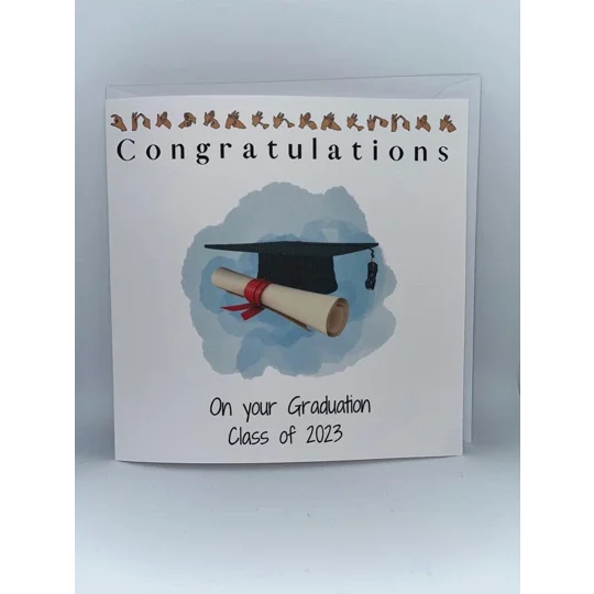BSL Graduation card, British sign, fingerspelling, inclusive card, deaf culture
