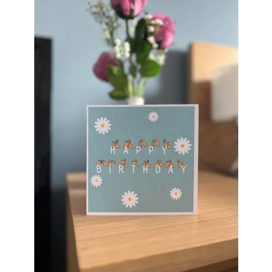 BSL 'Happy Birthday' Fingerspelling Card: Deaf Awareness