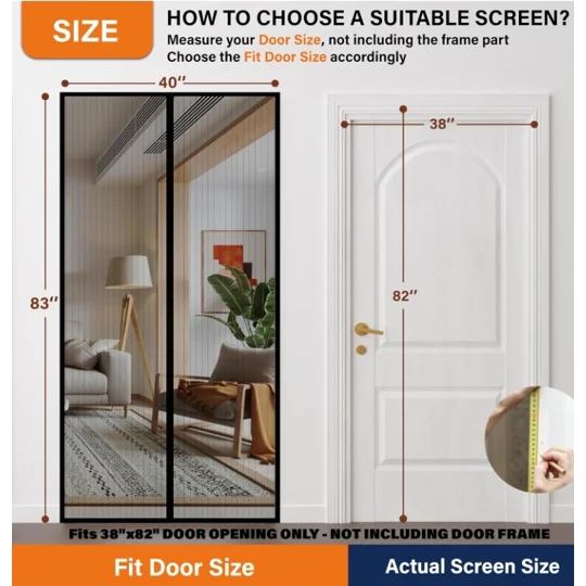 1pc Heavy Duty Magnetic Screen Door