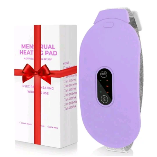 Woman's Menstrual Heating & Massage Pad Purple
