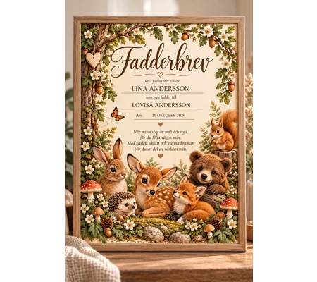 Fadderbrev skogens vänner
