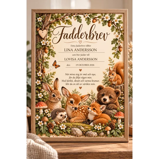 Fadderbrev skogens vänner