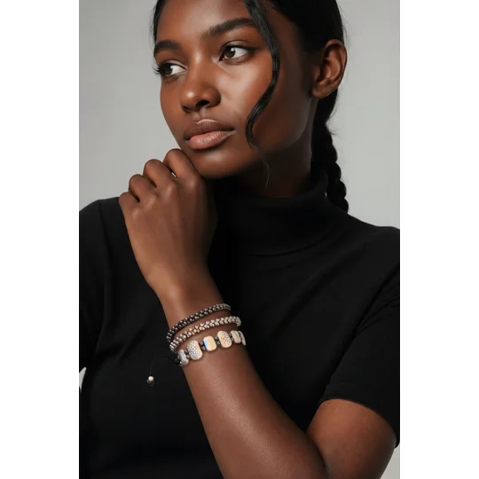 Gunmetal Muse – Χειροποίητο Βραχιόλι με Αιματίτη / Handmade Hematite Bracelet