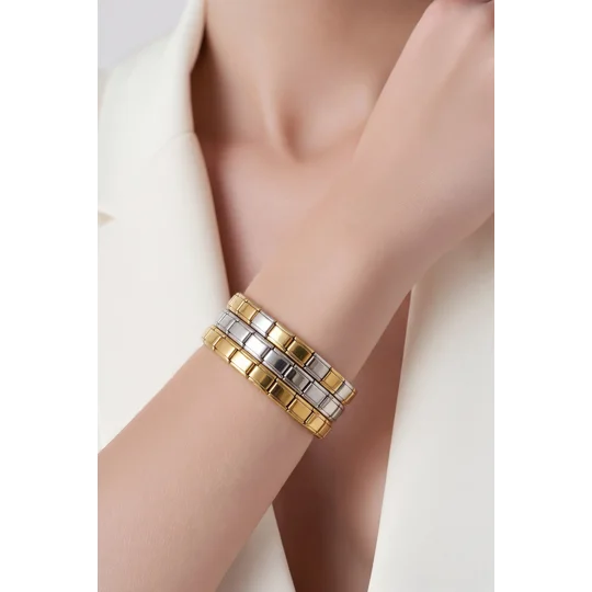 Flex Links – Ελαστικό Ατσάλινο Βραχιόλι / Stainless Steel Stretch Bracelet