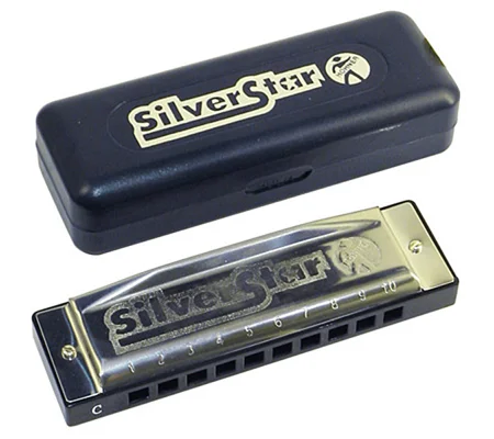 Hohner Silver Star 10-Hole Diatonic Harmonica | Key: A