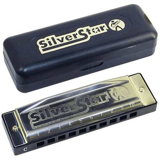 Hohner Silver Star 10-Hole Diatonic Harmonica | Key: F
