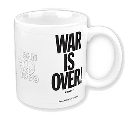 Official John & Yoko "War Is Over! (If You Want It)" Ceramic Coffee Mug – 11oz / 315ml