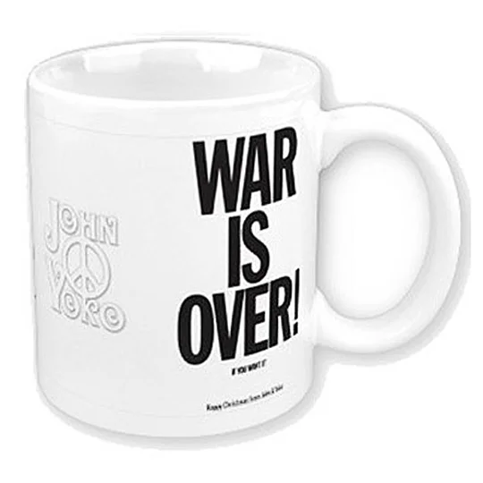 Official John & Yoko "War Is Over! (If You Want It)" Ceramic Coffee Mug – 11oz / 315ml
