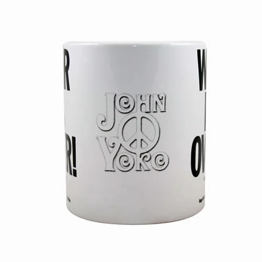 Official John & Yoko "War Is Over! (If You Want It)" Ceramic Coffee Mug – 11oz / 315ml