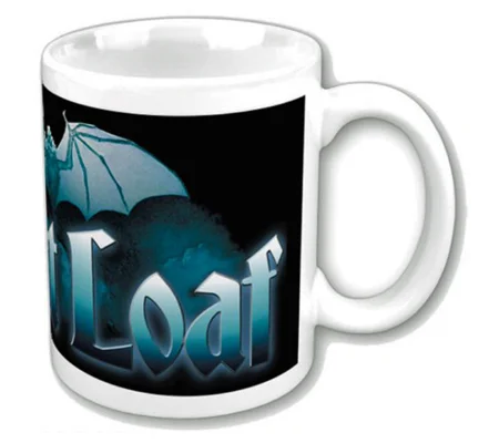 Official Meat Loaf "Bat Out of Hell" Logo Ceramic Coffee Mug – 11oz / 315ml