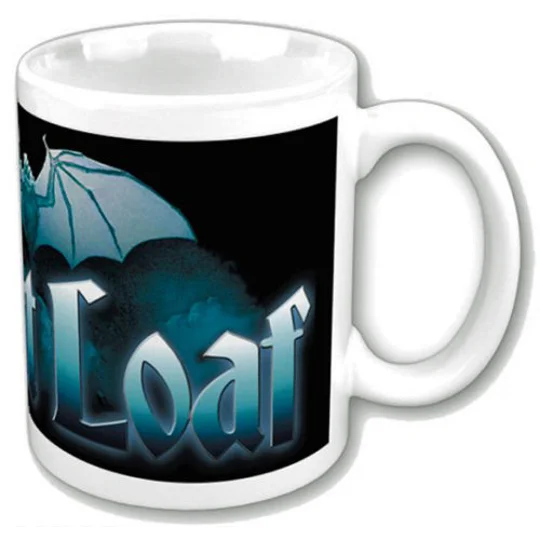 Official Meat Loaf "Bat Out of Hell" Logo Ceramic Coffee Mug – 11oz / 315ml