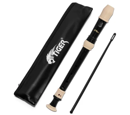 Tiger REC4-BK 3-Piece Descant Recorder