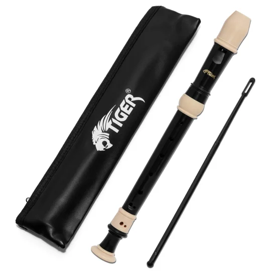 Tiger REC4-BK 3-Piece Descant Recorder