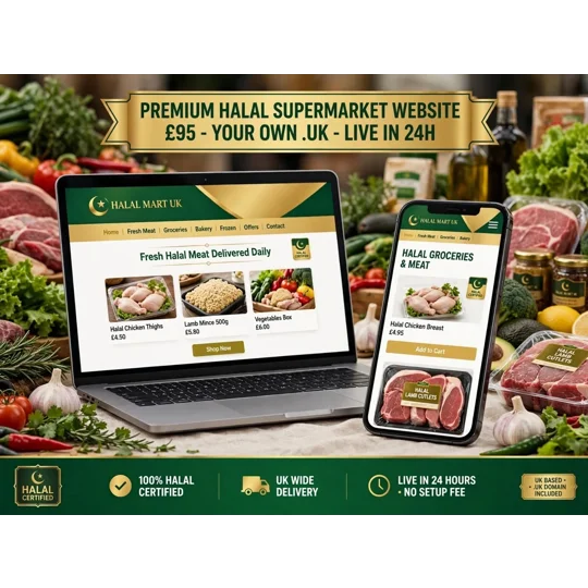 Halal Food Shop Website