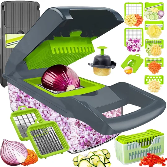 Vegetable Slicer Grater Onion Cutter Mandolin Dicer Chopper