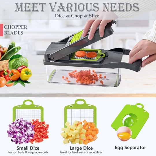 Vegetable Slicer Grater Onion Cutter Mandolin Dicer Chopper