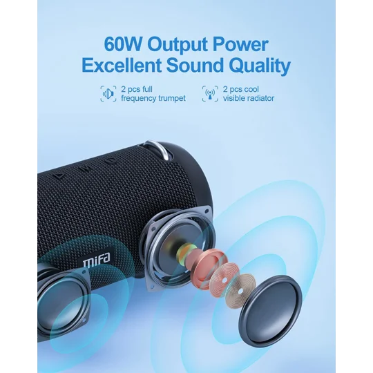 MIFA A90 Bluetooth Speaker 60W Wireless IPX7 Waterproof