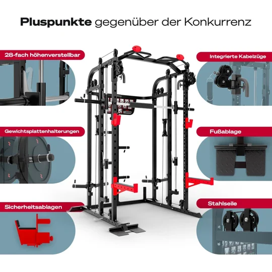 Sportstech, Smith Machine SXM150 Power Station with 100+ Exercise