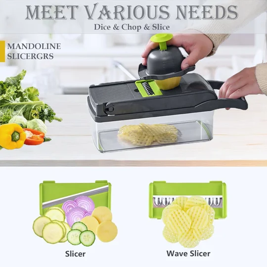 Vegetable Slicer Grater Onion Cutter Mandolin Dicer Chopper