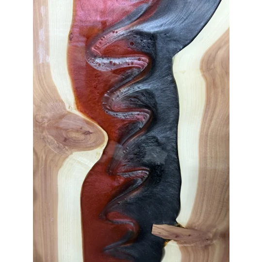 24” Cedar Live edge Wine Holder