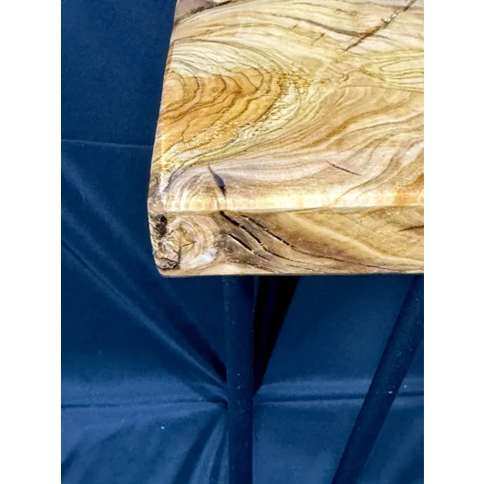 New live edge Olive wood River accent table