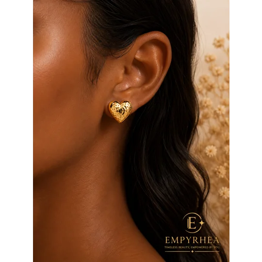 Aurelia Heart Stud Earrings