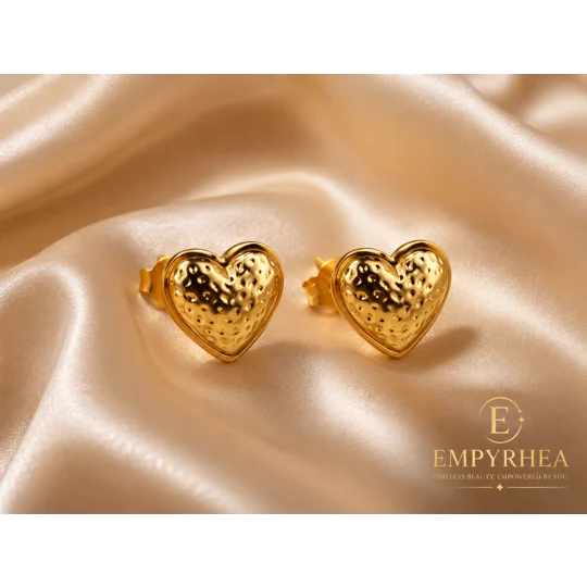 Aurelia Heart Stud Earrings