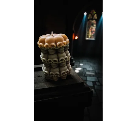Skull Tower Candle