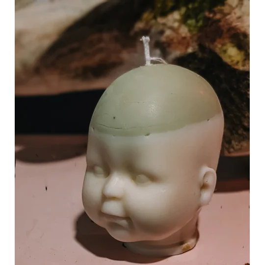 Mini Doll Head Candle