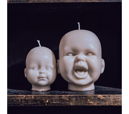 Mini Doll Head Candle