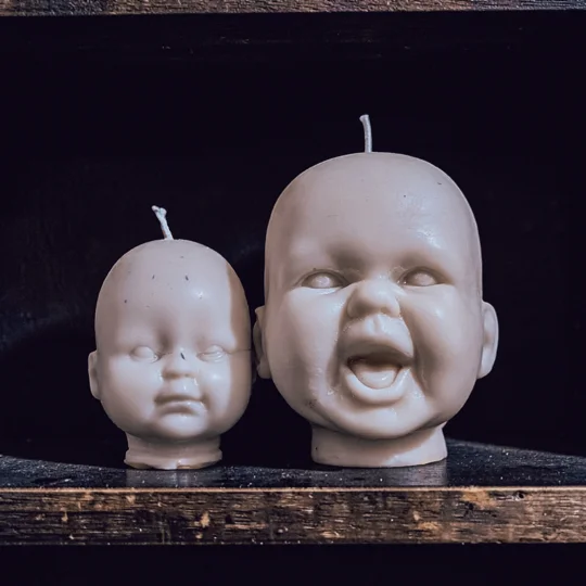 Mini Doll Head Candle