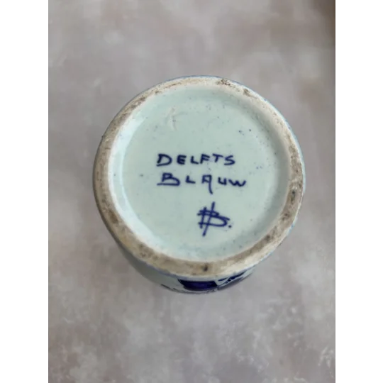 Vintage Hand-Painted Delfts Blauw Mini Jug
