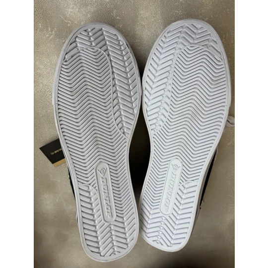 Brand New Dunlop Canvas Low Trainers Black White Plimsolls Pumps - UK Size 6.5