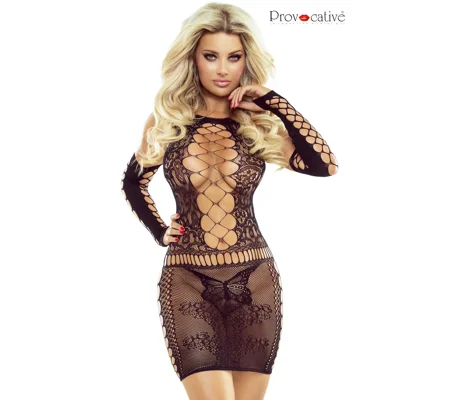 Provocative PR1532 Black Dress