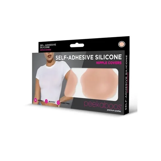 Peekaboos Self Adhesive Silicone Nipple Covers Flesh