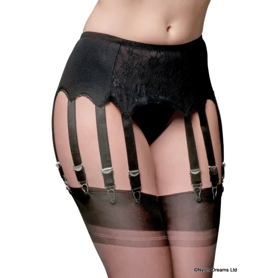 12 Strap Suspender Belt Lace Front